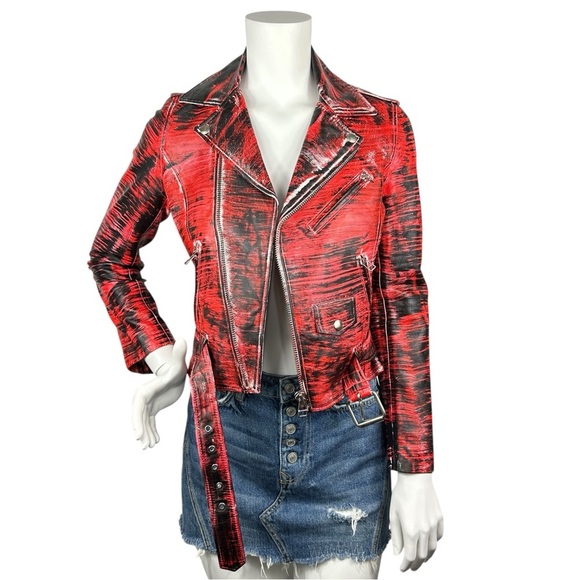 Each x Other Daniele Innamorato Leather Jacket M Limited Edition Painted Art - Picture 1 of 16